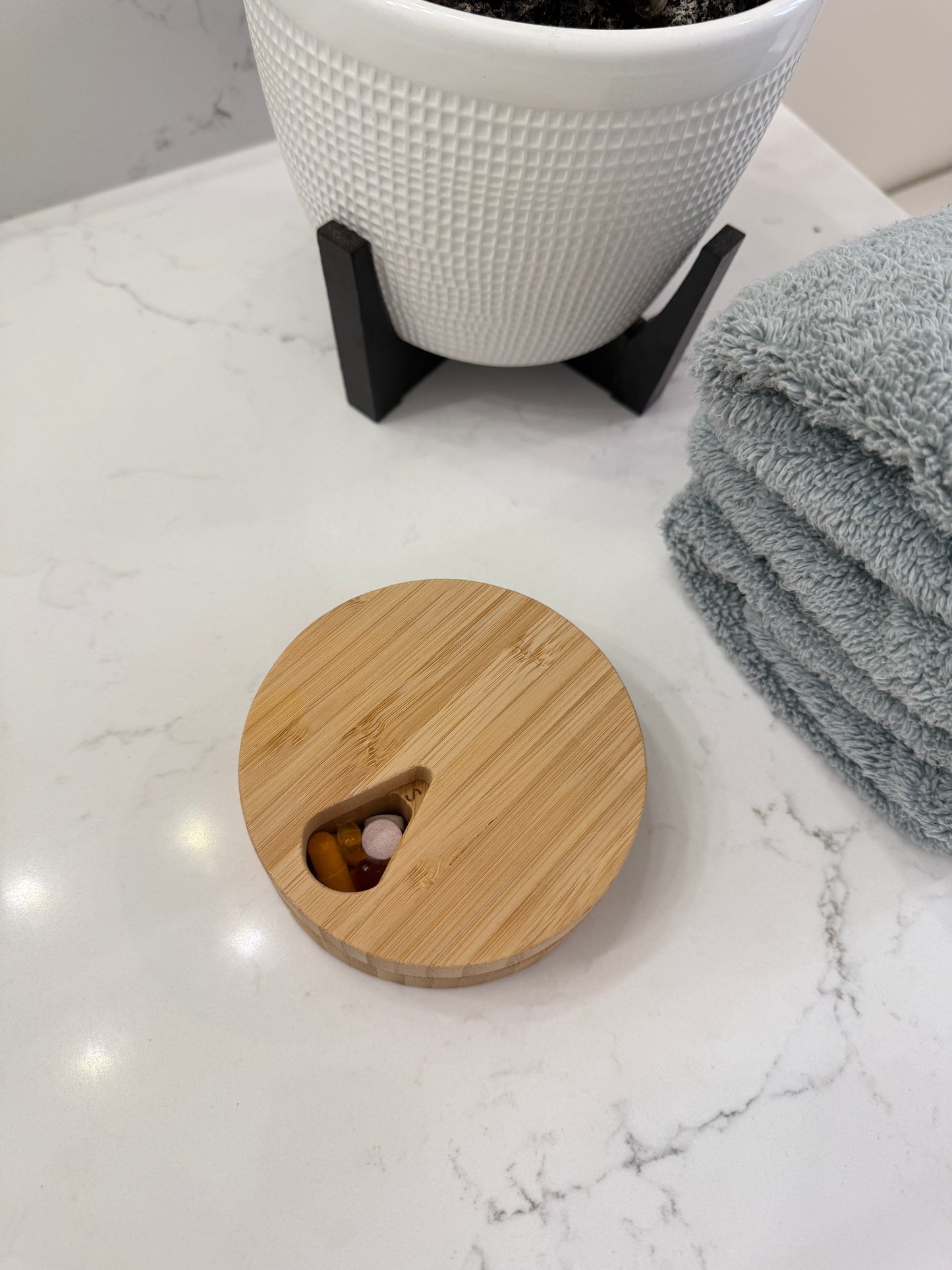 Customized Wooden Pill Organizer